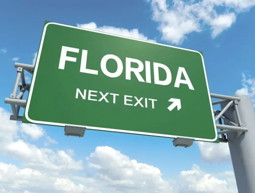 Florida exit sign