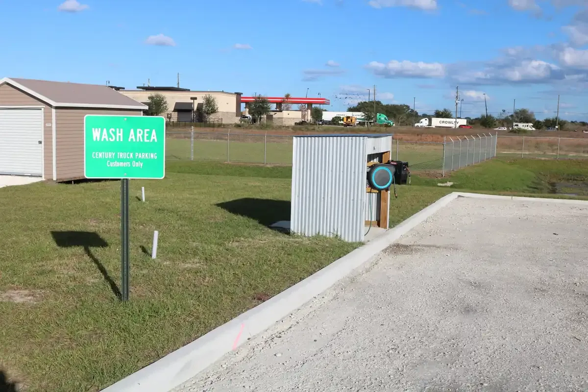 Truck parking space at Century Truck Parking