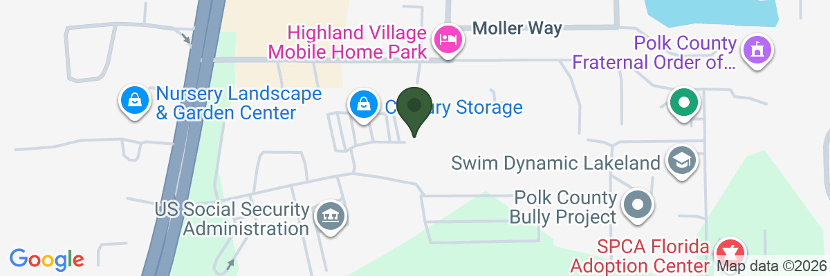Map showing facility locations