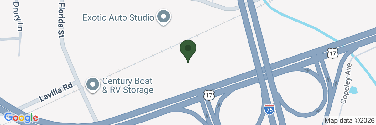 Map showing facility locations