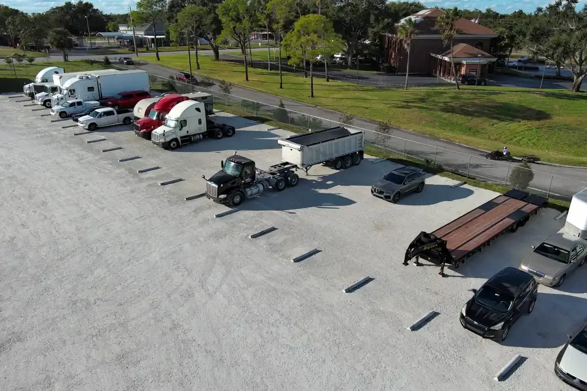 Aerial view of Century Truck Parking