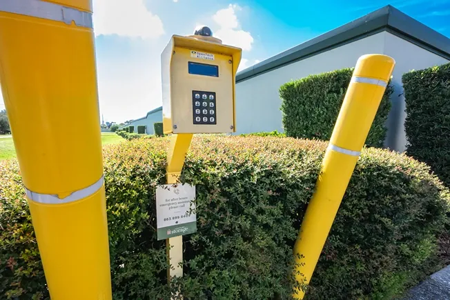 gate keypad for storage facility