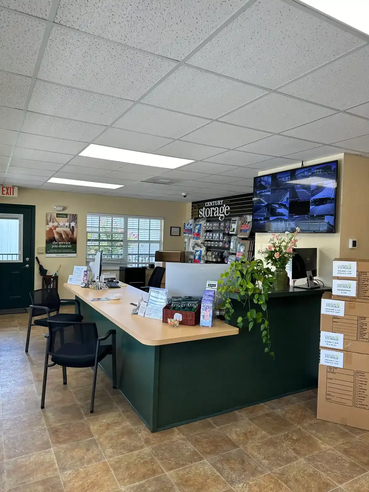 Office area at Sleepy Hill Storage Facility