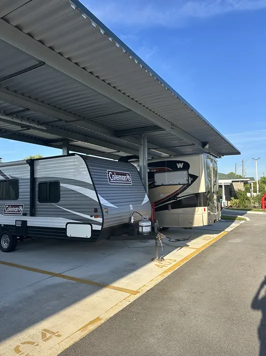 Century Boat & RV- Punta Gorda, Dedicated spaces for RVs, boats, and oversized storage needs in a gated lot.