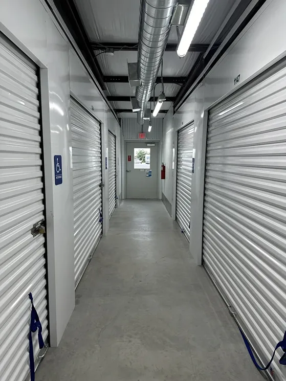Hallway of Storage Facility units