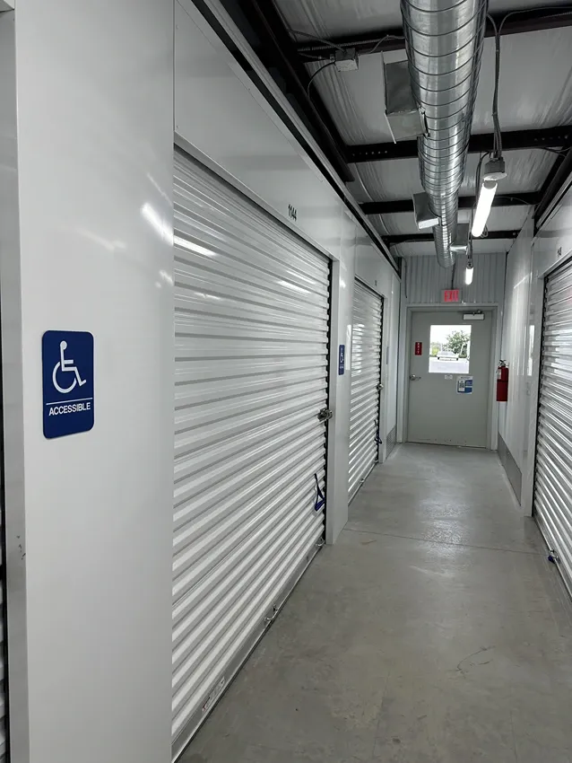 Hallway of Storage Facility units