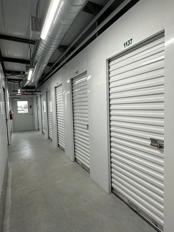 Hallway of Storage Facility units