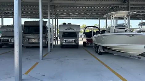 Convenient drive-in storage for vehicles, campers, boats, RV, trucks at Century Storage Punta Gorda