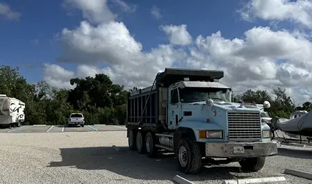 Large construction truck parking storage Punta Gorda